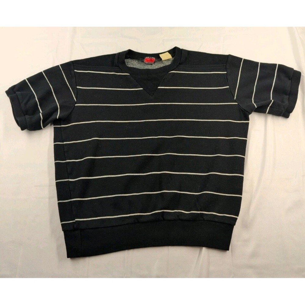 Vintage Bruce Jenner Sports In Motion Youth Medium Sweatshirt V-notch Black